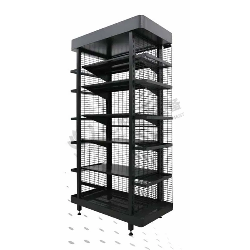 Y-c-w3 Metal Wire Mesh Display Racks And Stands Shelves Supermarket Shelf Rack