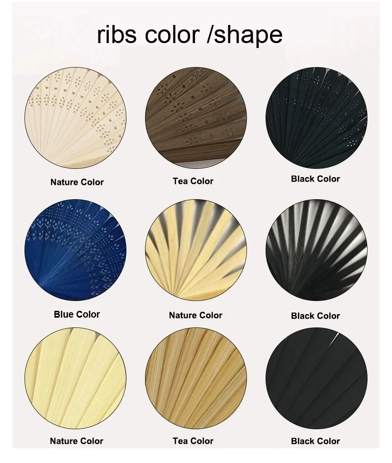 2024 Wholesale High Quality Custom Printed Logo Promotional Folding Paper/Fabric Plastic Hand Held Fan Printed Fans