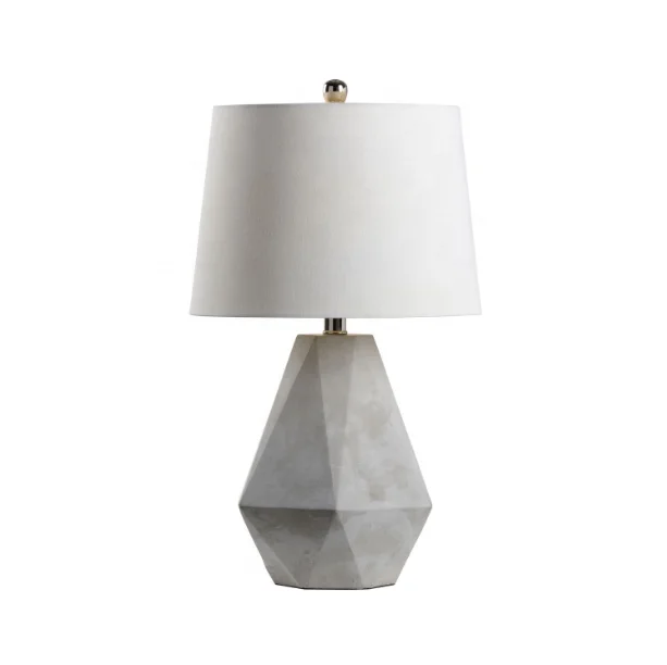 UL CUL Approved Custom Project American Style Concrete Antique Hotel Cement Body Bedroom Table Lamp Factory T80489