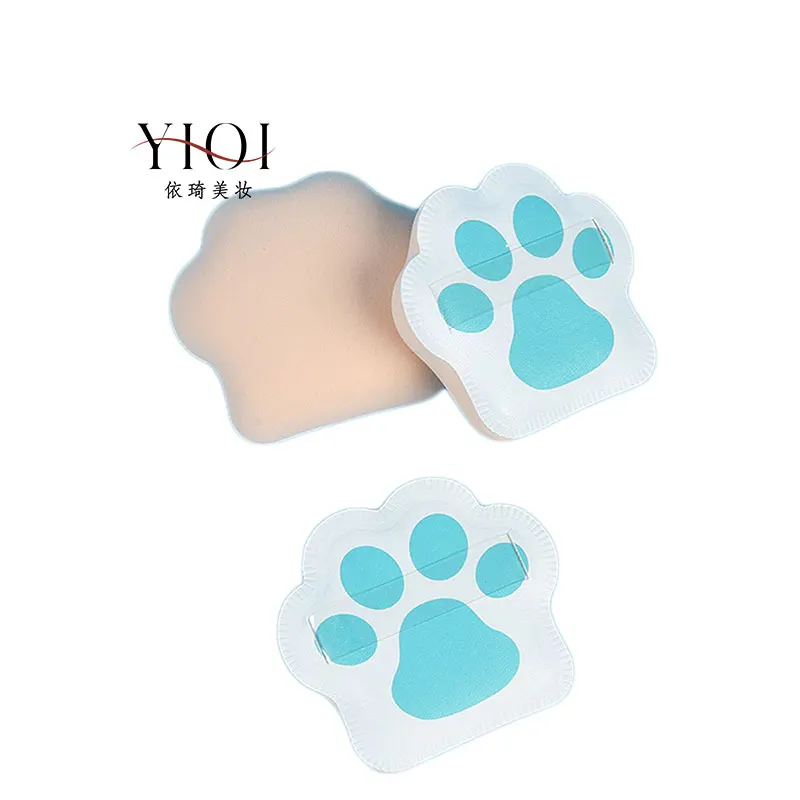 Cat paw cotton candy marshmallow puff soft marshmallow sponge with packaging makeup sponges puff without latex