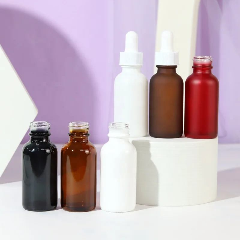 In Stock Skin Care Oil Dropper Glass Bottle 30ml Essential Serum Oil Glass Bottle