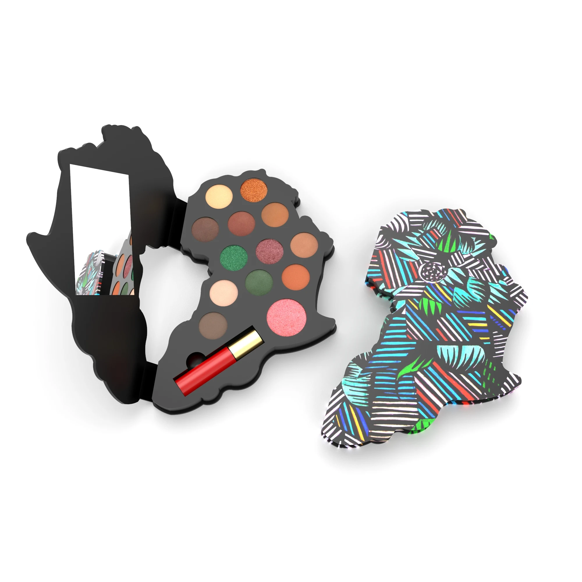 private label cosmetics map eye shadow palette make up custom makeup set eye shadow empty cosmetics