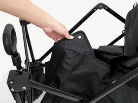 4 Wheels Folding Fhopping Cart with Bag Folding Storage Cart Golf Heavy Duty Cart