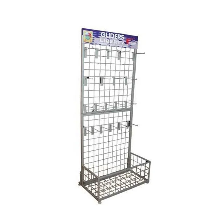 Customizable Store Display Stand For Socks / Double Sides Wall Hanging Sock Display Rack / Two Sides Floor Metal Display Factory