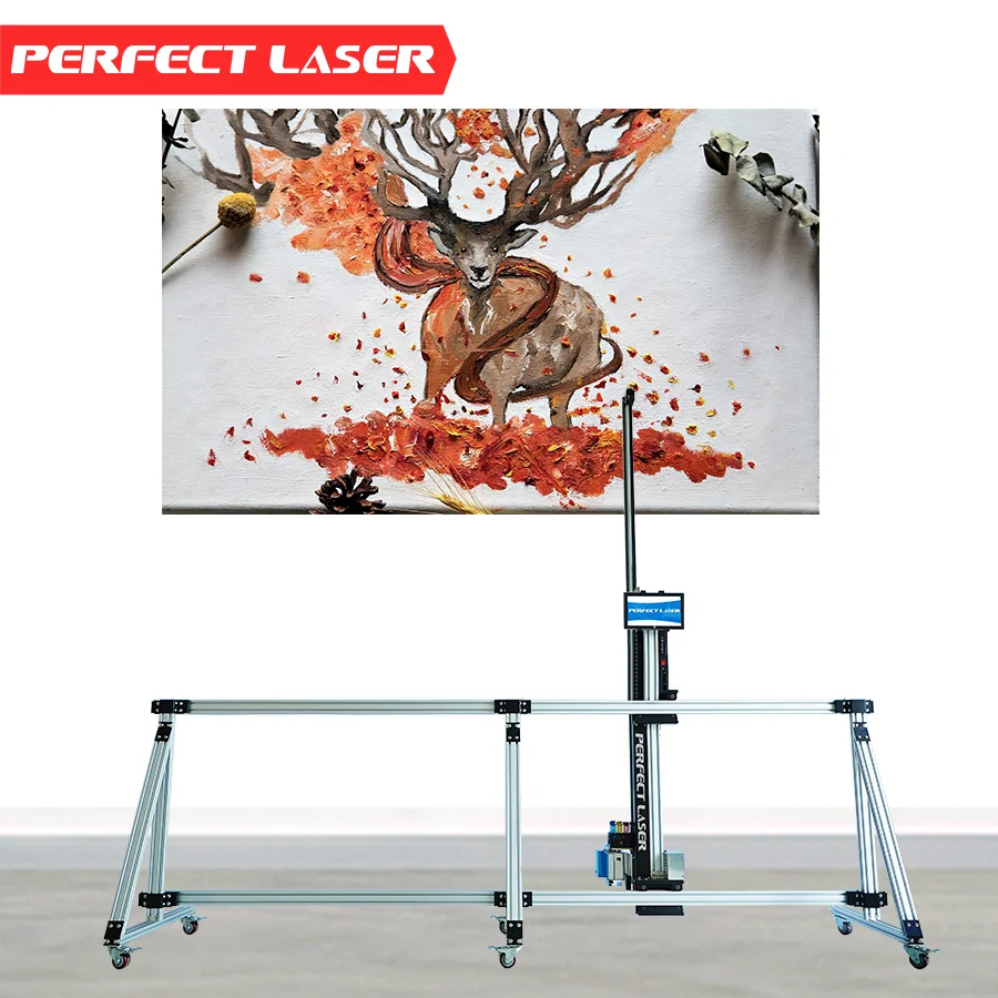 Perfect Laser 3d Wall Automatic Vertical Mural Wall Pictures Printer printing Painting  Printer Machine Machinery Equipments