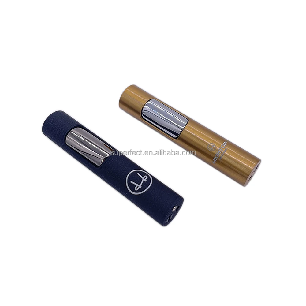 Refillable mini Pen lighter Adjustable Butane windproof jet flame gas Custom lighter cigarette