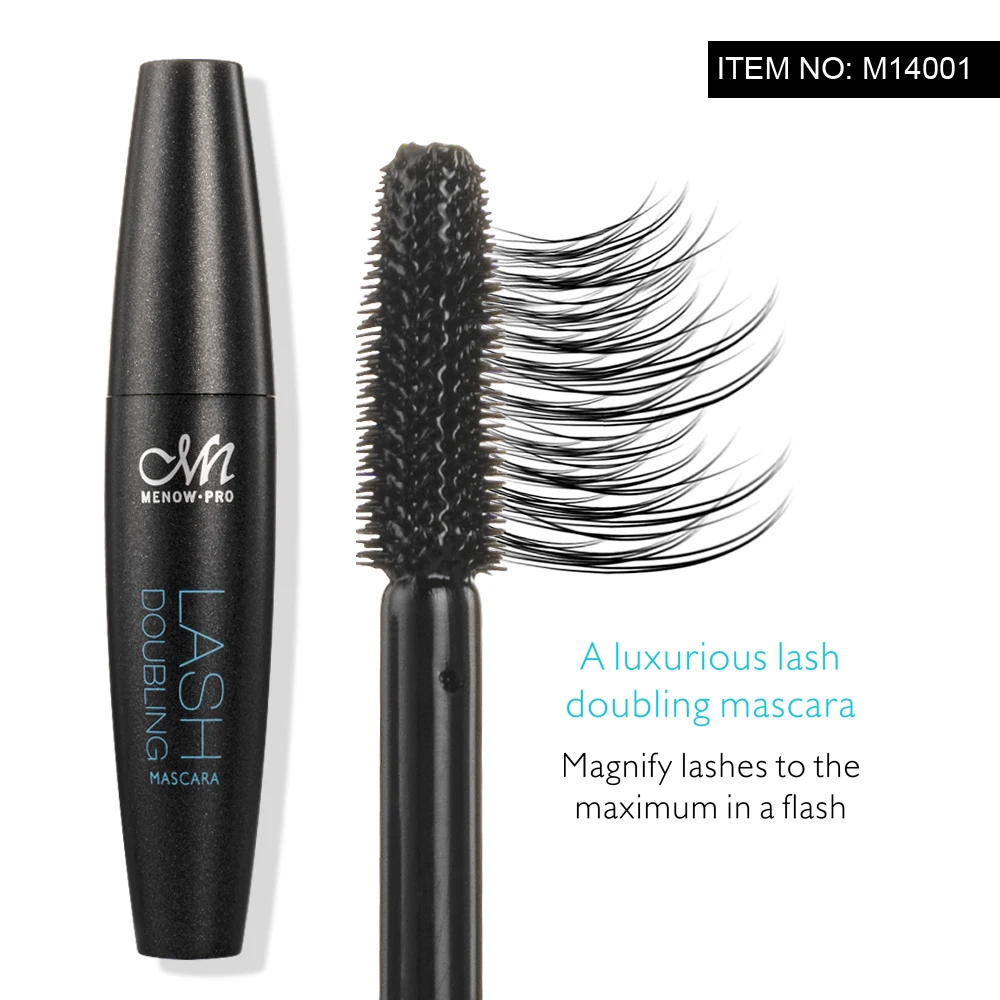 Menow M14001 Eye Cosmetics Lengthening Lashes Mascara Liquid Eyelash Common Makeup 25*25*140cm/color Box Original Brand M.N