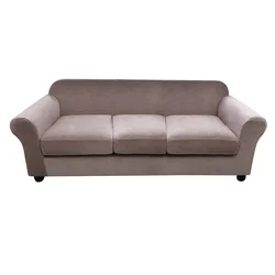 China Customized Color Elastic Sofa Cover 3 Seater