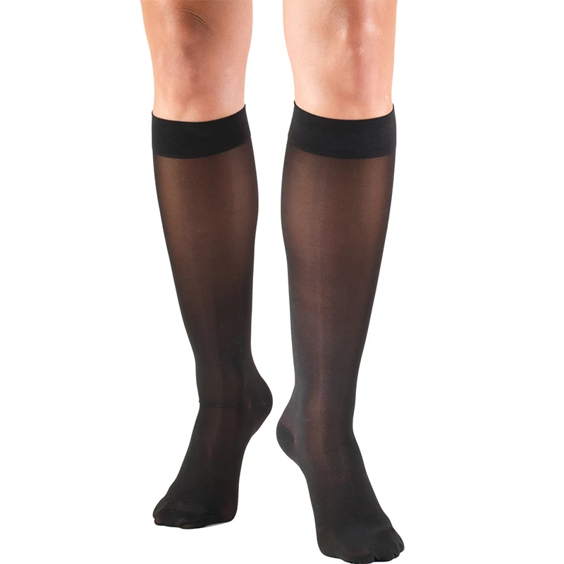 Compression Socks for Women Circulation 8-15mmHg Sheer Knee High Compression Stockings for Swelling, Arthritis, Varicose Veins