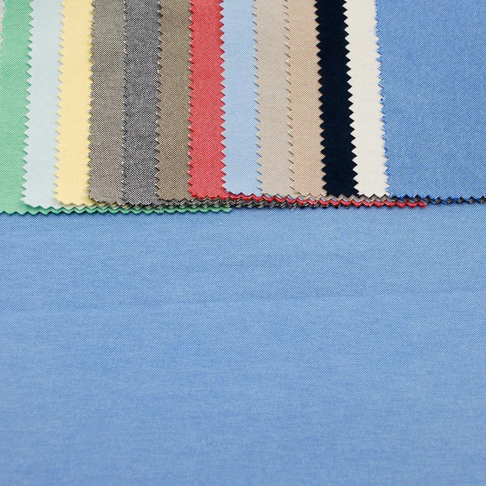 Wholesale 150D 170GSM cationic cvc 60 cotton 40 polyester oxford fabric for shirting workwear