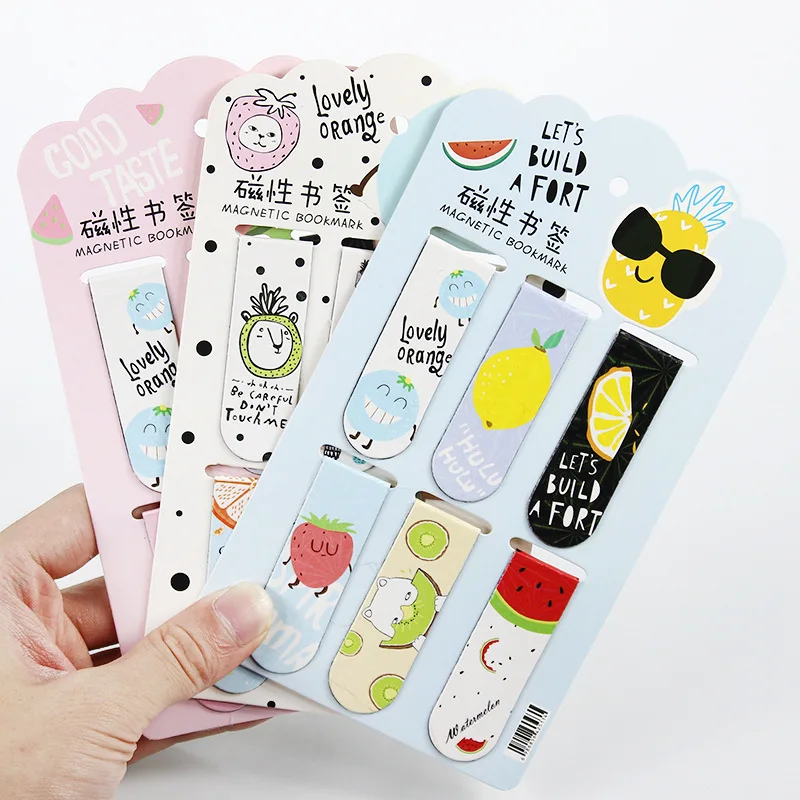 Kawaii Oreo Cat Magnetic Bookmarks Books Marker of Page Stationery School Office Supply Student