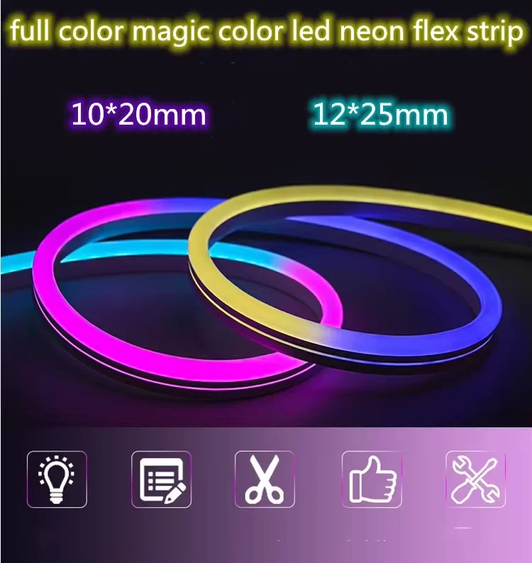 Waterproof Silicone Led Flex Neon Light Strip Led Desktop Lamp Neon Light Custom Neon Led Lights