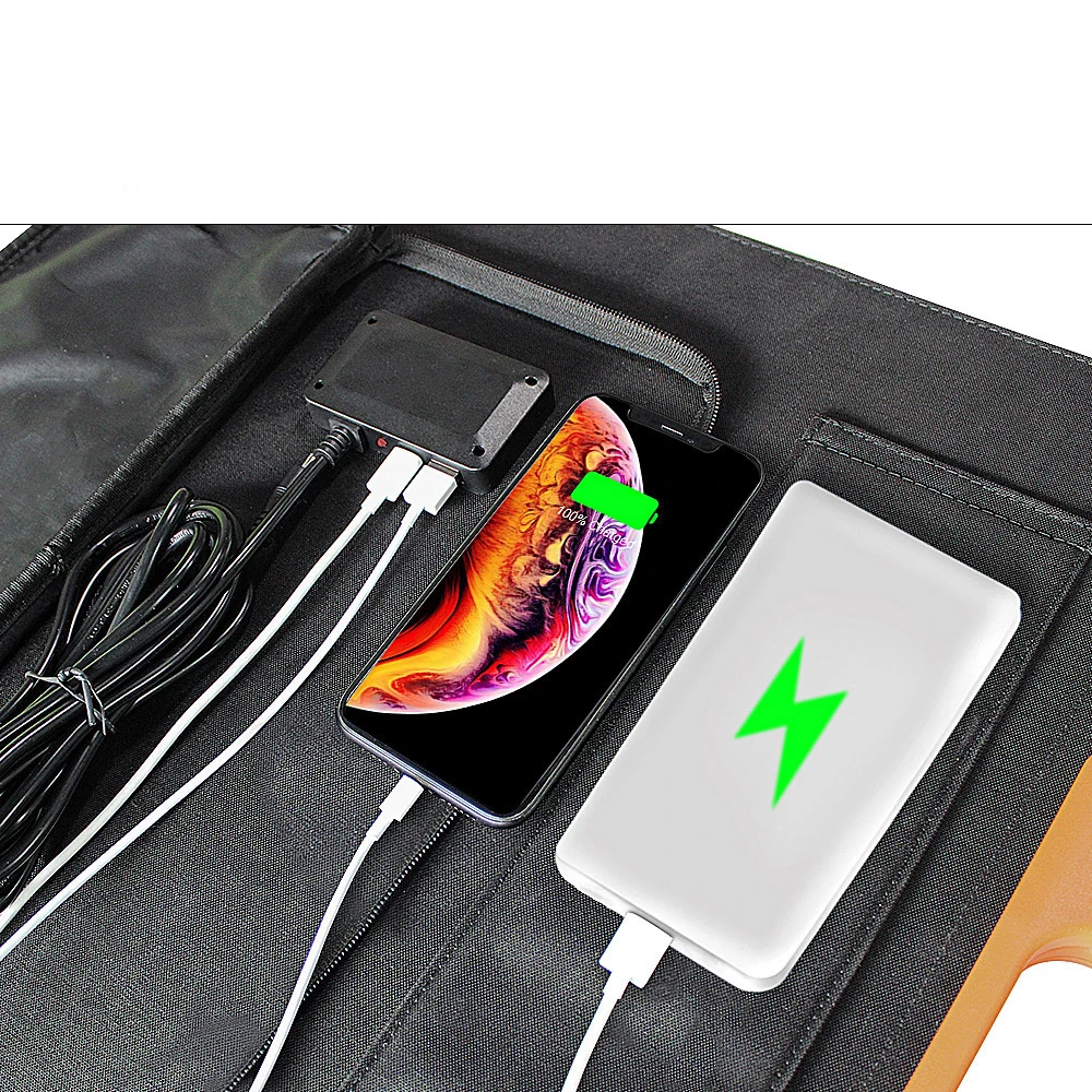 Qinntek New 80W two fold ETFE solar panel foldable solar panel 120w for outdoor