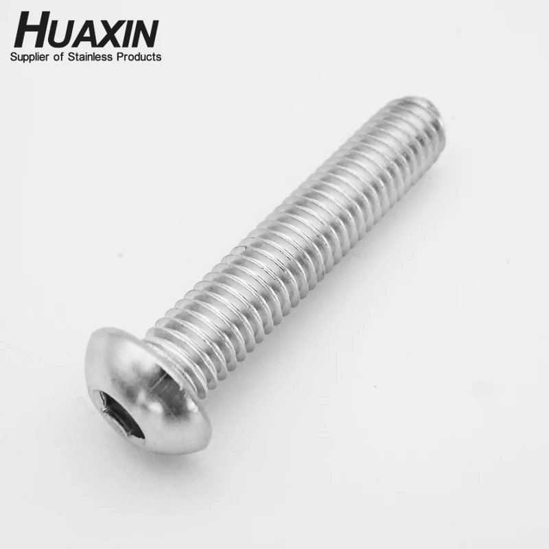 High Quality A2 Stainless Steel AISI304 Button Head Bolts Socket Screw M6*16 650pcs/box