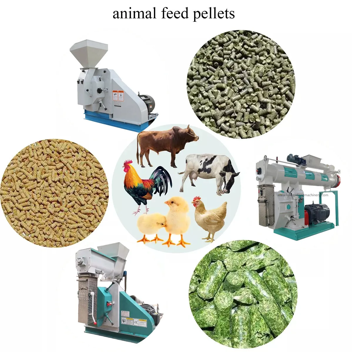 1500-2000KG/H Feed Processing Machines Chicken Feed Making Machine Poultry Feed Pellet Mill