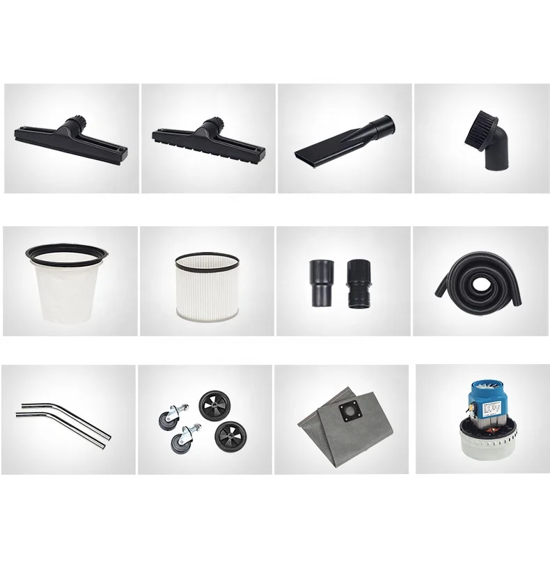 
Manufacturer 1800W strong power suction wet dry commercial industrial vacuum cleaner for car hotel factory 