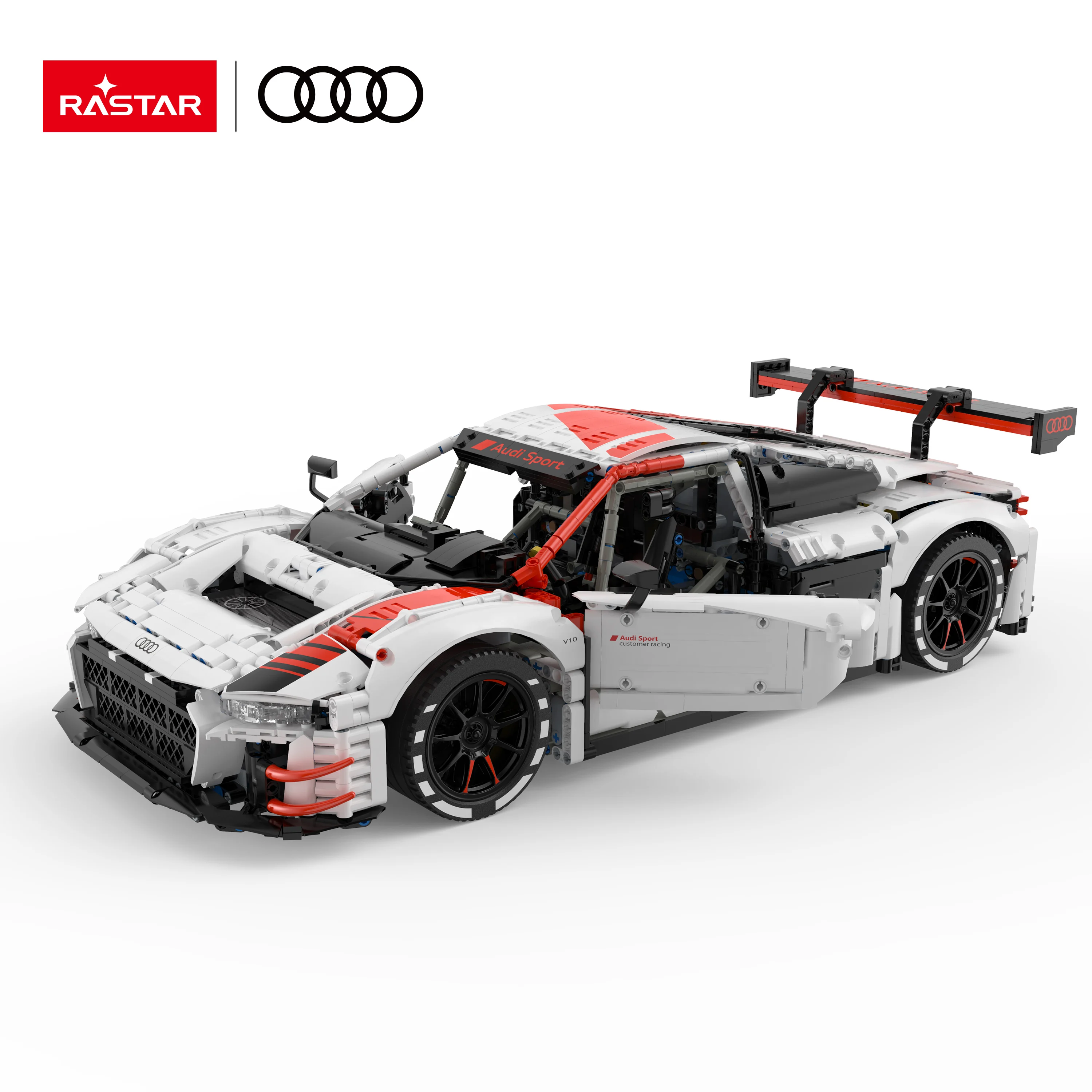 Новое поступление Детский конструктор Rastar 1:8 Audi R8 LMS GT3 развивающие фигурки игрушки «сделай сам» хобби Детские конструкторы без радиоуправления