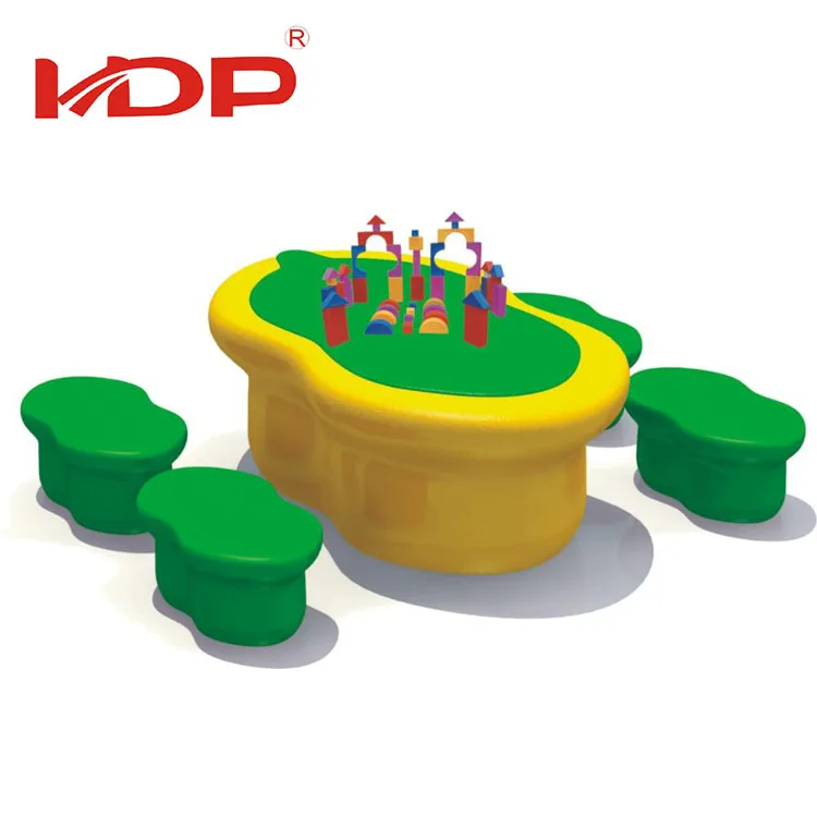 
Commercial Wholesale Park Plastic Leisure Furniture Table And Chair Set For Kids 