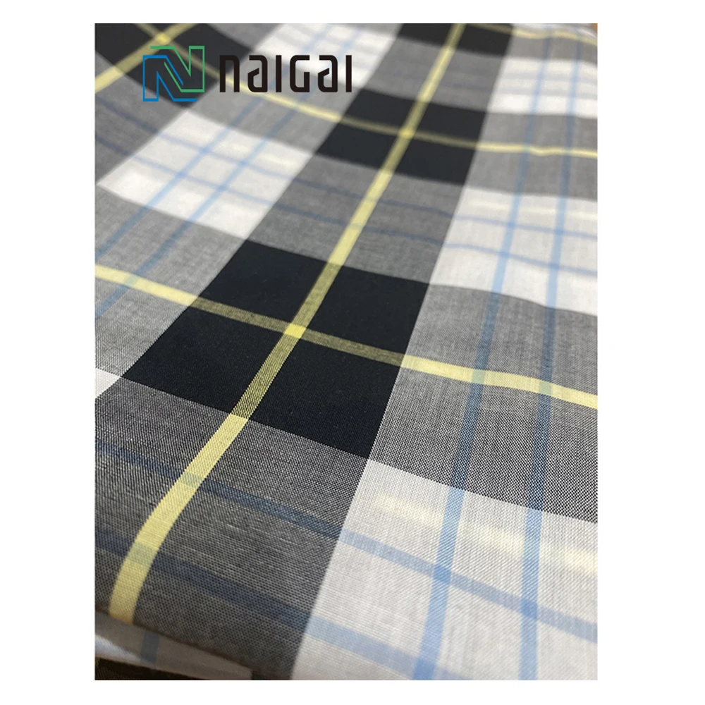 High-grade feeling black cotton poplin fabric for clothes blouse