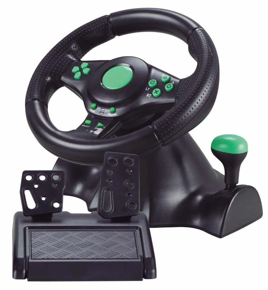 
Enjoying Perfect Gaming Racing Experiecne with our Game Racing Steering Wheel for PS3 PS2 PC 