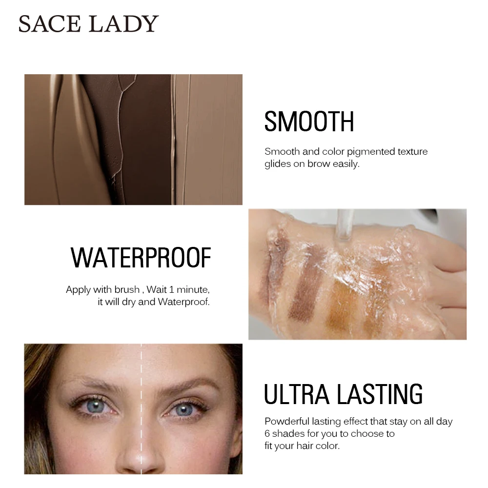 SACE LADY SL331 6ml Waterproof Long Lasting eyebrow gel eyebrow tint eyebrow gel private label