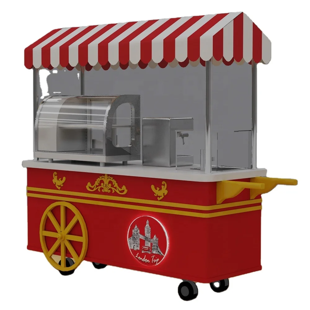 New invention crepe cart mobile street kiosk