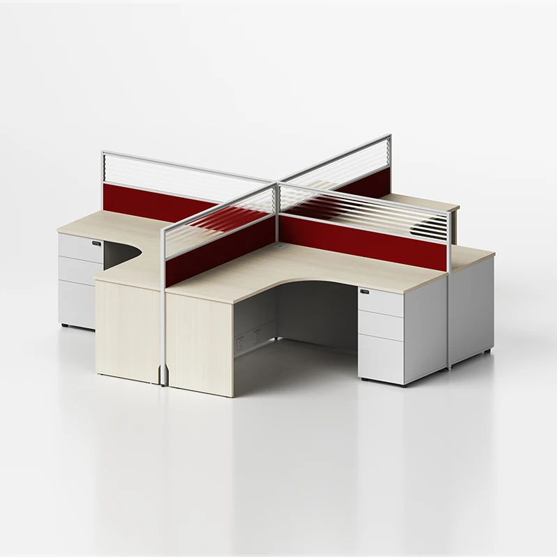Modern Office Furniture 4 6 8 Person Workstation Call Center Cubicle Office Partition Workstation