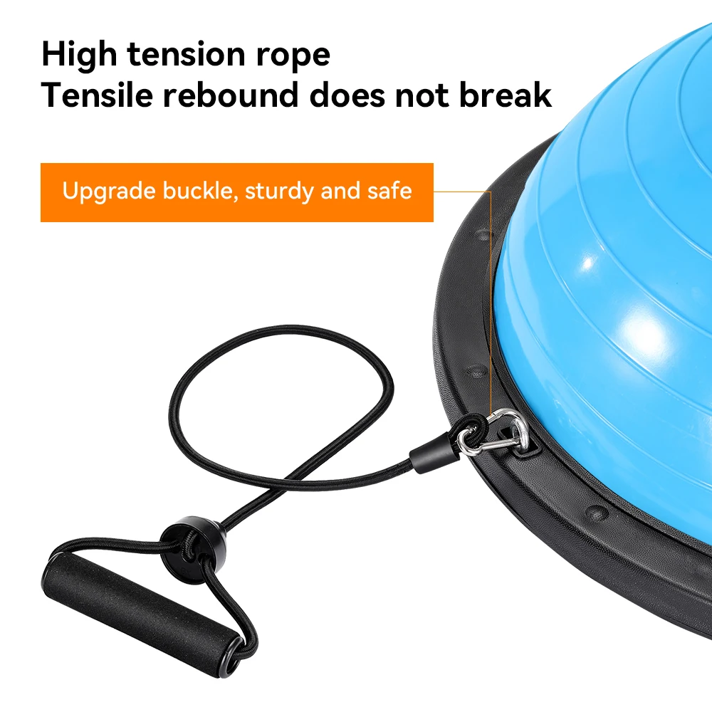 Balance Half Ball with Resistance Bands yoga half ball balance trainer