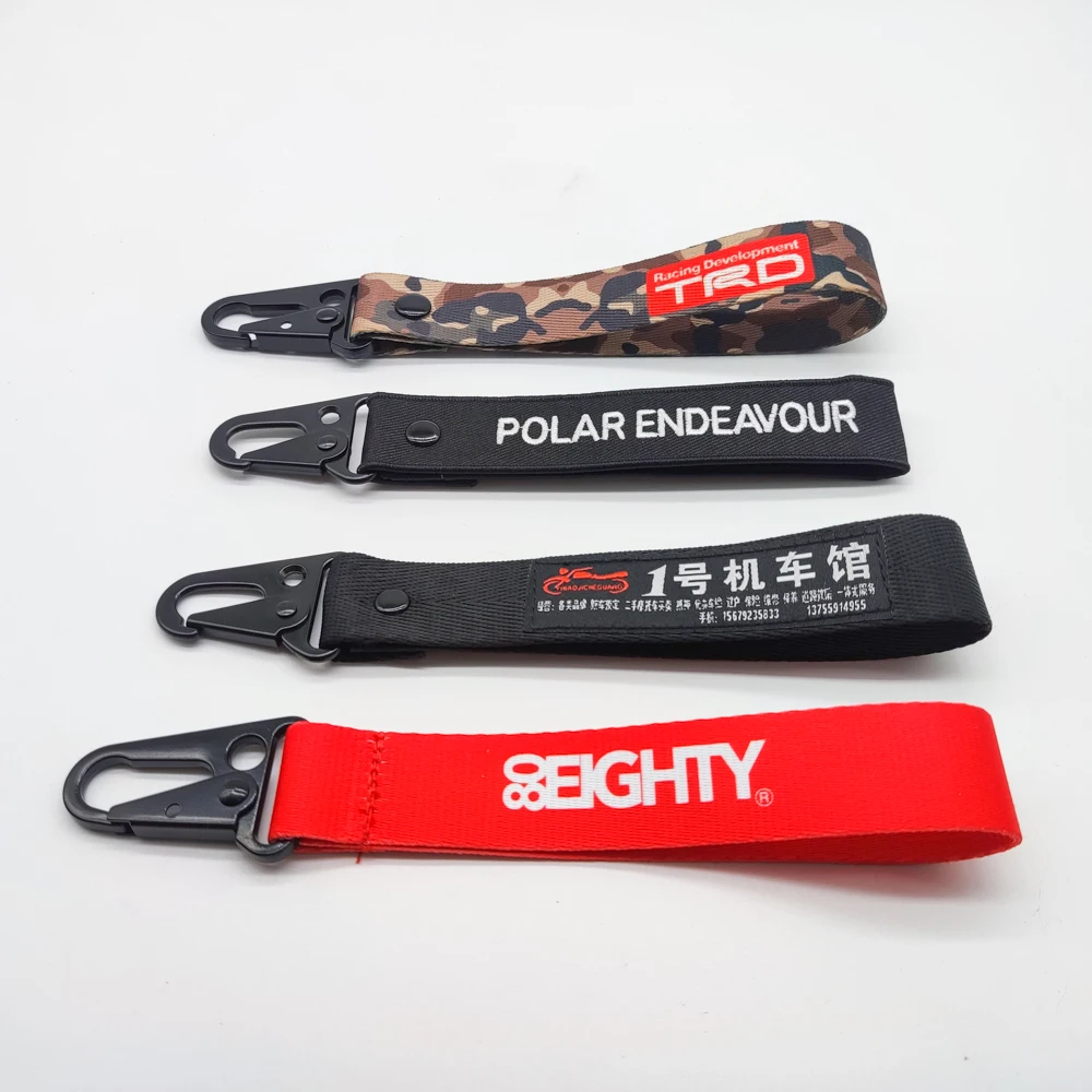 Move Flight Airplane Embroidery Key Chain Crew Embroidered Jet Key Tag for Car Motorcycle