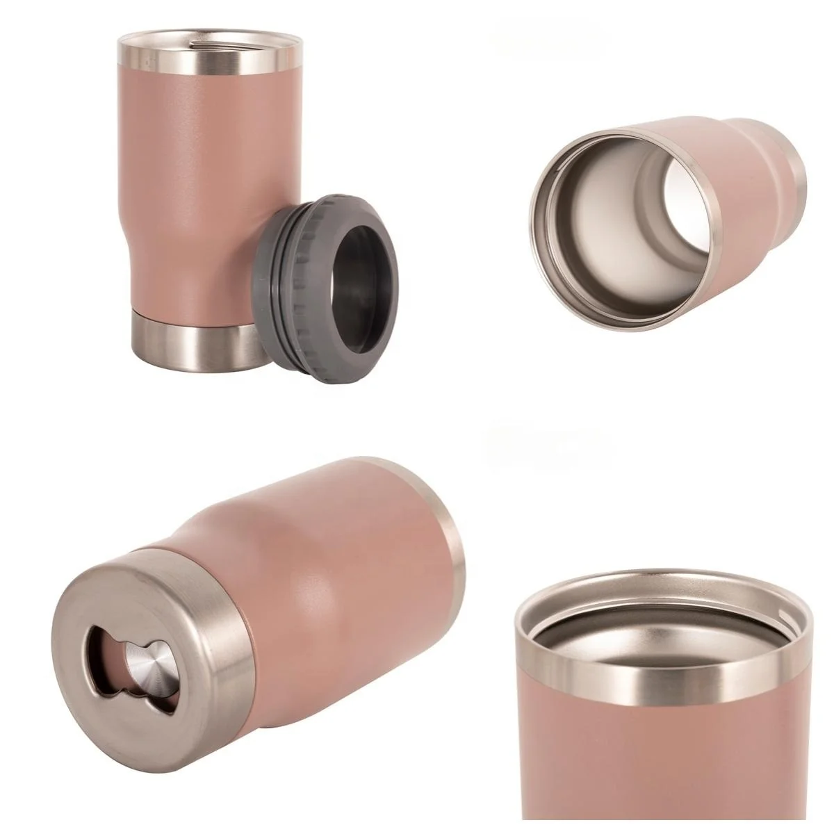 14oz 420ml 4 in 1 insulated stainless steel beverages cooling can Koozie creative coffee beer mug with bottle opener