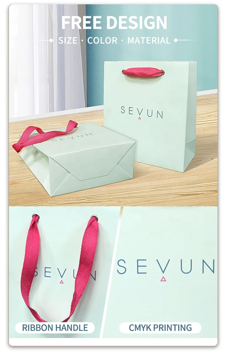 Manufacturer Wholesale Luxury Custom Logo Cosmetic Jewelry Paper Gift Bags Pantone Printing Gift Bags With Handle For Presents