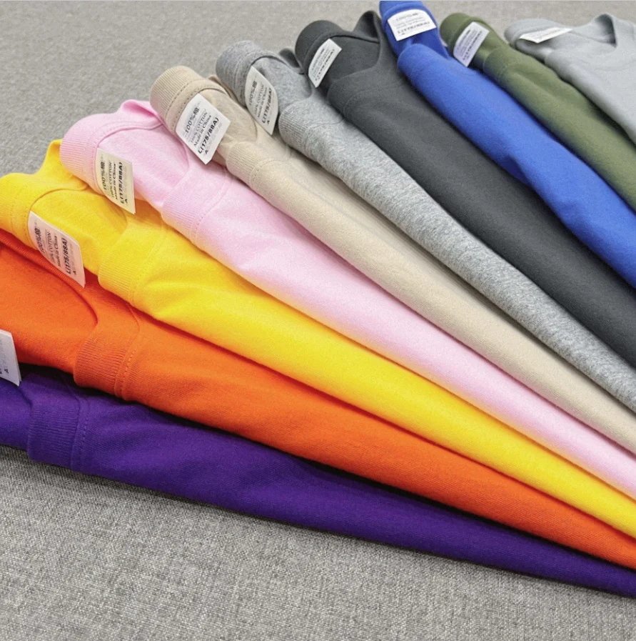 180gsm OEM  Custom Bulk Cheap Price T-shirts Logo Heat Press   Embroidery DTG Screen Printing High Quality Man Unisex T shirt