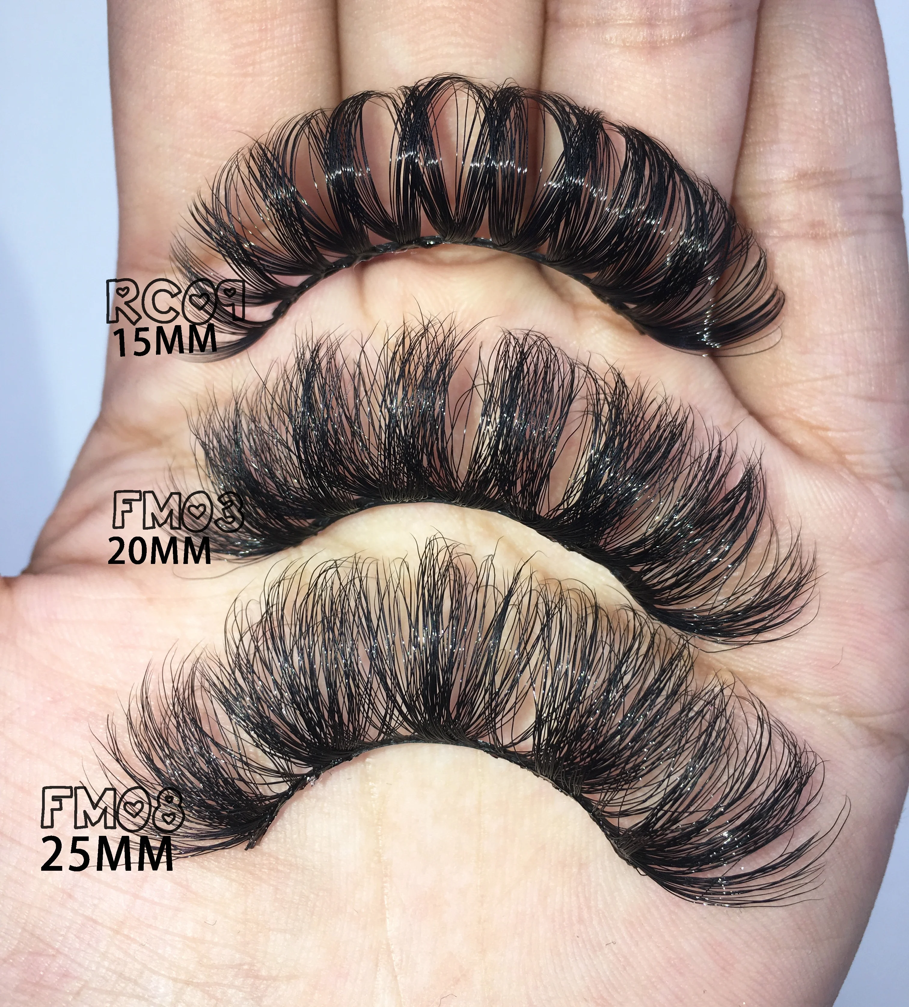 Long Best Selling Faux Eyelashes Deep D Curl Strip Russian  Fluffy Lashes Like Lash Extensions