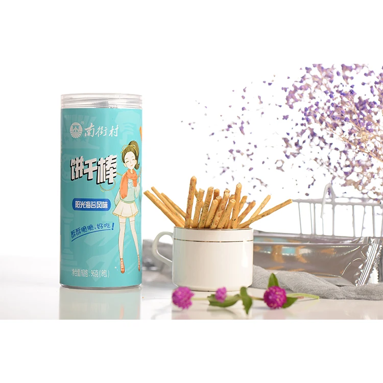Hot Sale Professional Lower Price Biscuits  Stick Product with salty sunlight seaweed flavor