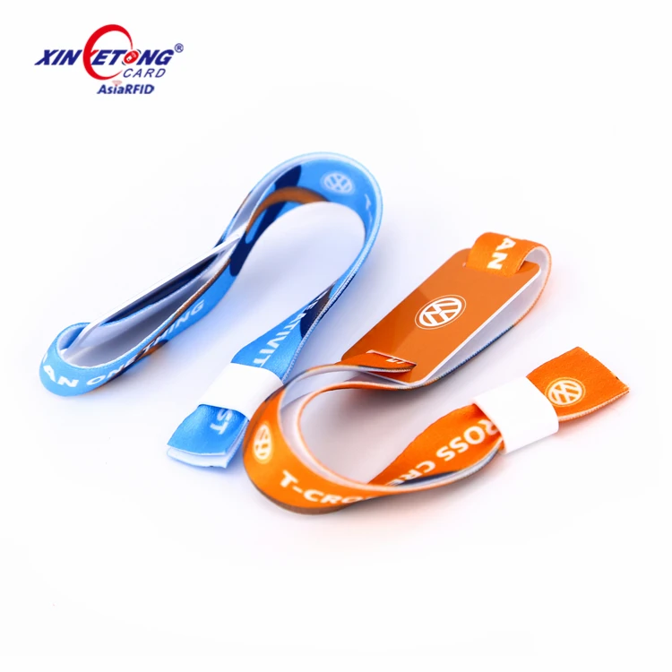 ISO 14443A NFC Wristbands 13.56MHz Ultralight EV1 Fabric RFID Bracelets for Payment