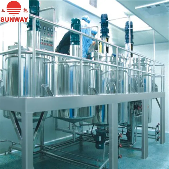 Face Cream Ointment Paste Emulsion Vacuum Homogenizing Emulsifier Chemical Machinery Equipment Making Machine