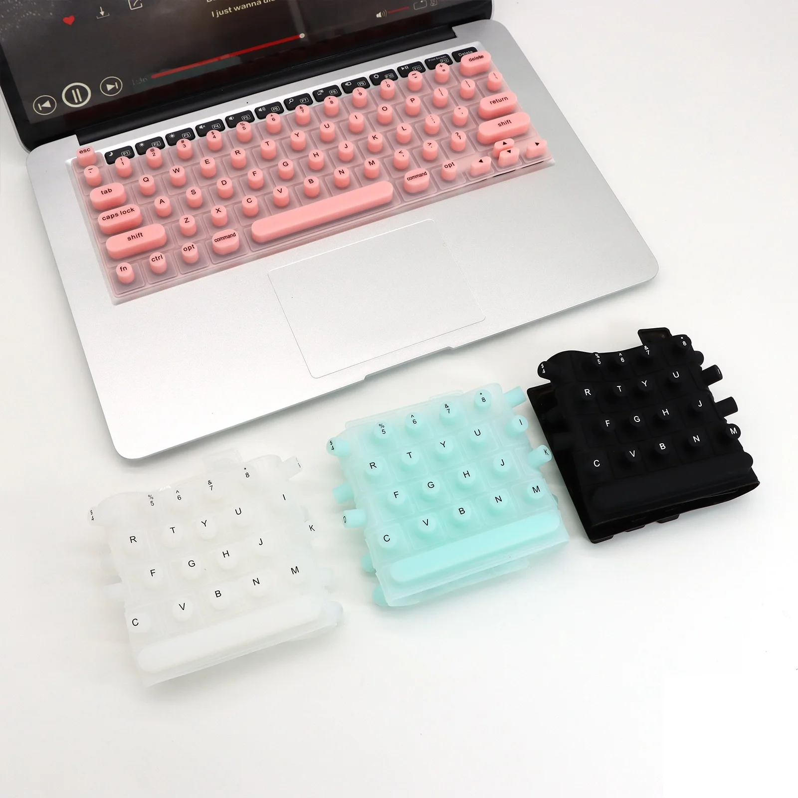 Silicone Manicure Special Keyboard Film Easy-Carry Protective Key Pad for Long Nails Cross-Border New Household Sundries Product