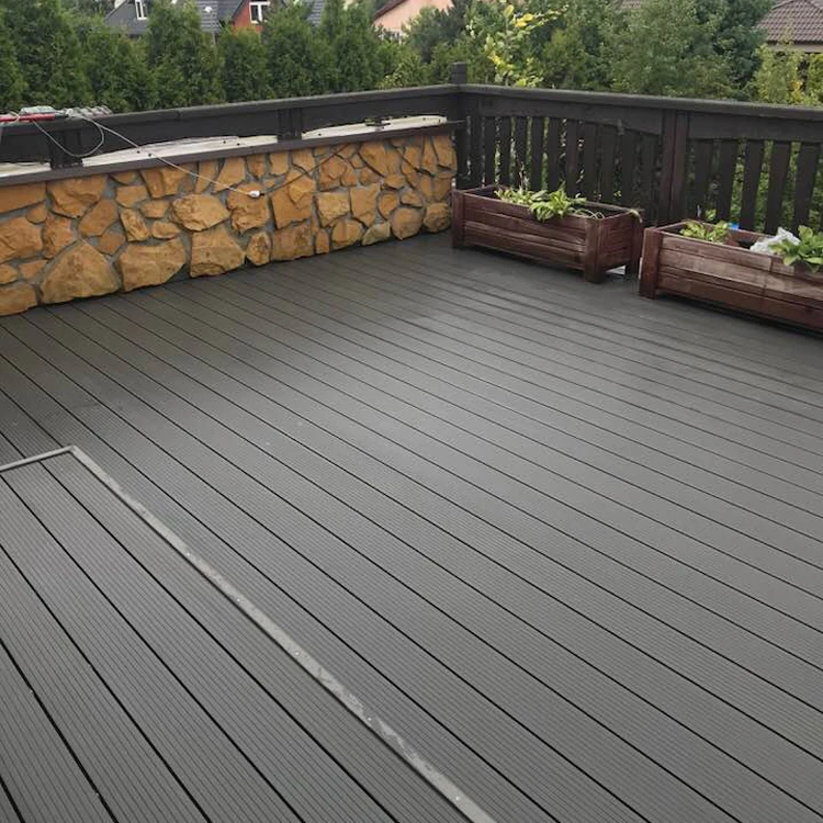 Garden landscaping decking wooded plastics decking hollow floor WPC Decking board