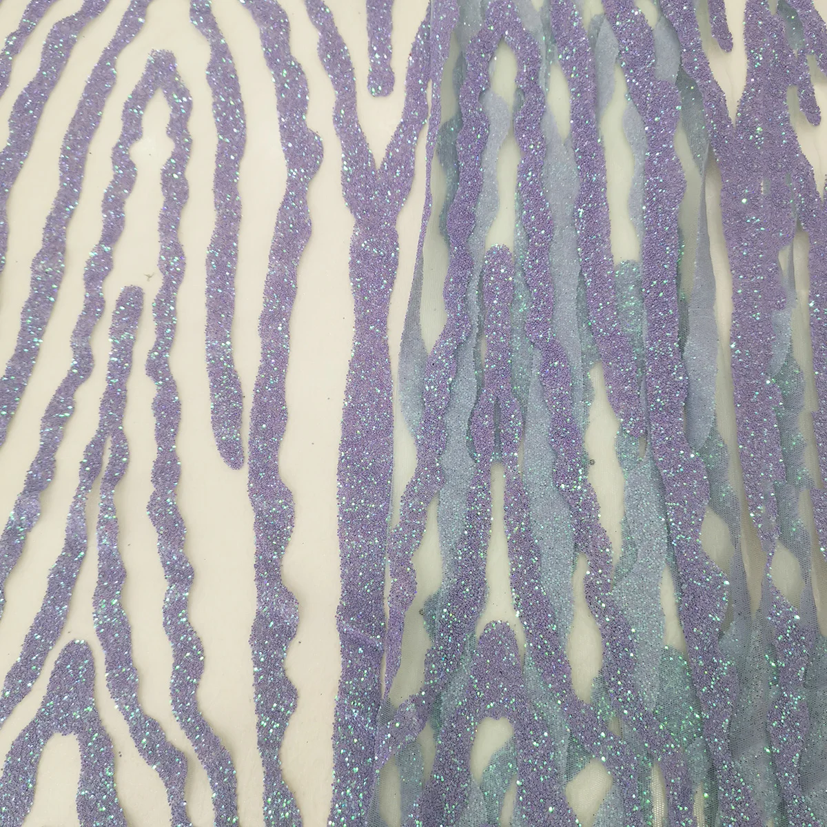 Горячая Распродажа, Африканский сиреневый Блестящий тюль, ткани, элегантное Сетчатое кружево цвета шампанского для одежды, женские нигерийские платья, материал