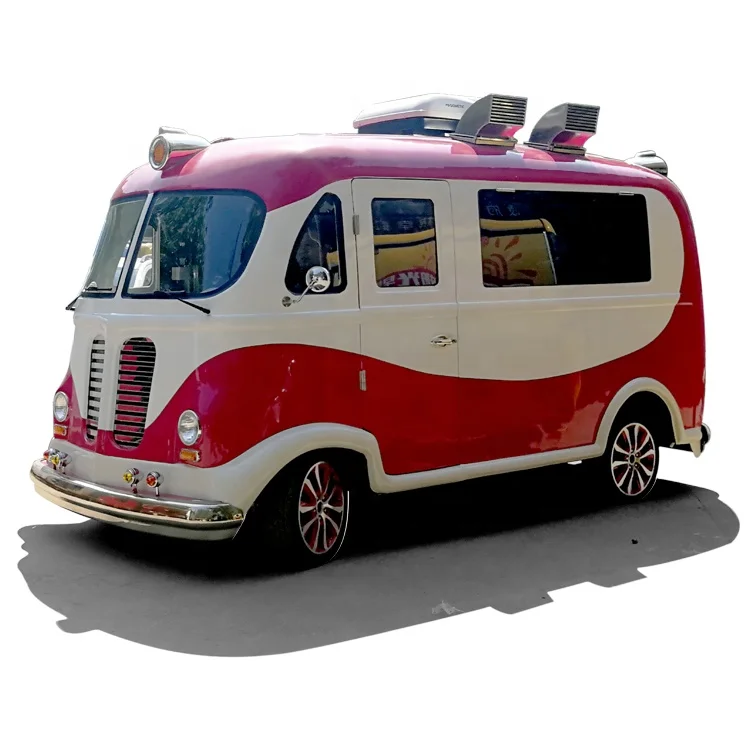 
China vintage bus food truck van ice cream truck electric coffee truck 