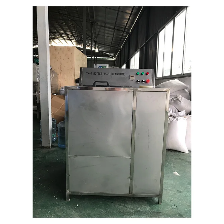 semi-automatic 5 gallon plastic bottle washer machine barrel brushing machine with cover remover