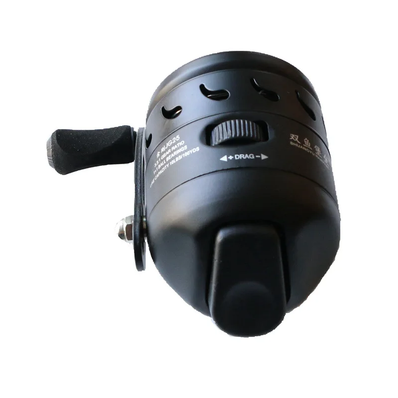 High Quality Metal Fishing Reel With Threader JG25 Closed Round Fishing Dart Road Sub Wheel Outdoor Sports Game