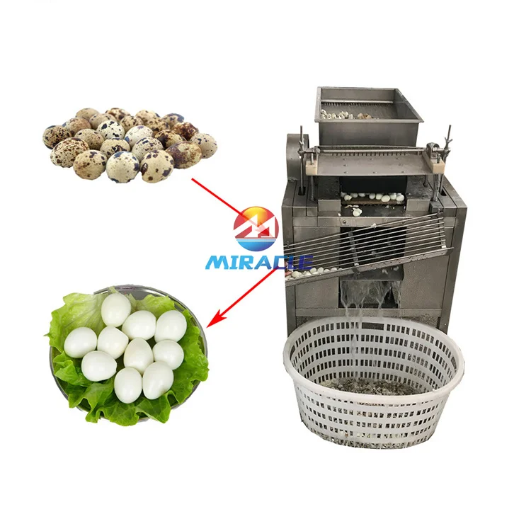 Good quality quail egg sheller automatic eggs peeler for quail egg peeling processing machine