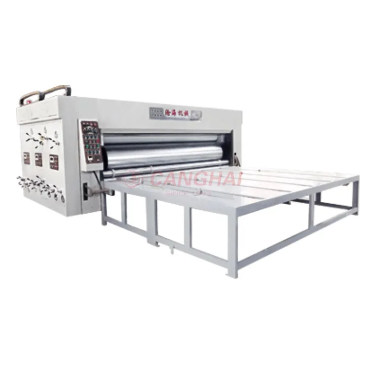 Carton flexo printing and die cutting machine for paper c