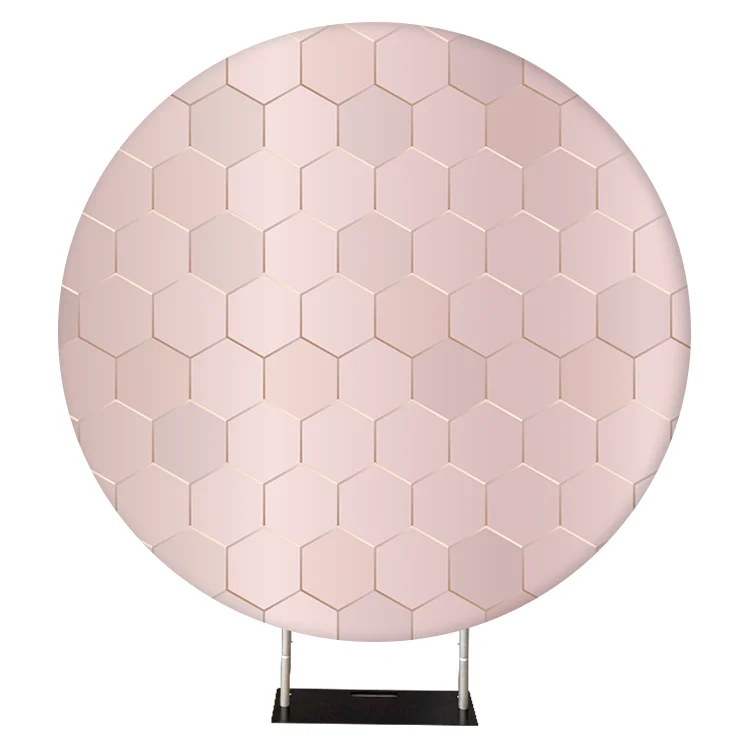 2022 fashion 6.6ft custom photo booth wedding round circle backdrop stand