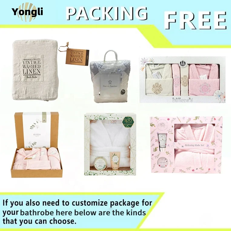 Factory Custom Color pattern white hotel bath robe cotton towel unisex Sauna Spa Cartoon Bathrobe