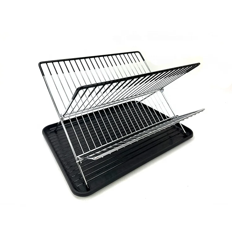 Высококачественная железная с хромированным покрытием сушилка для посуды стеллаж для кухни