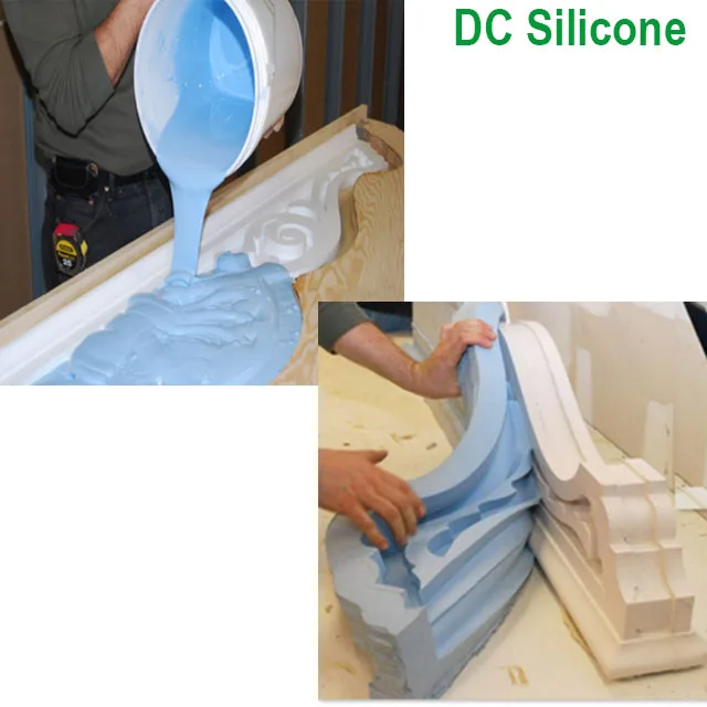 Plaster Molds Making 10 ShoreA Hardness Liquid RTV2 Tin/Condensation Cure Silicone Rubber With 2%-3% Hardener