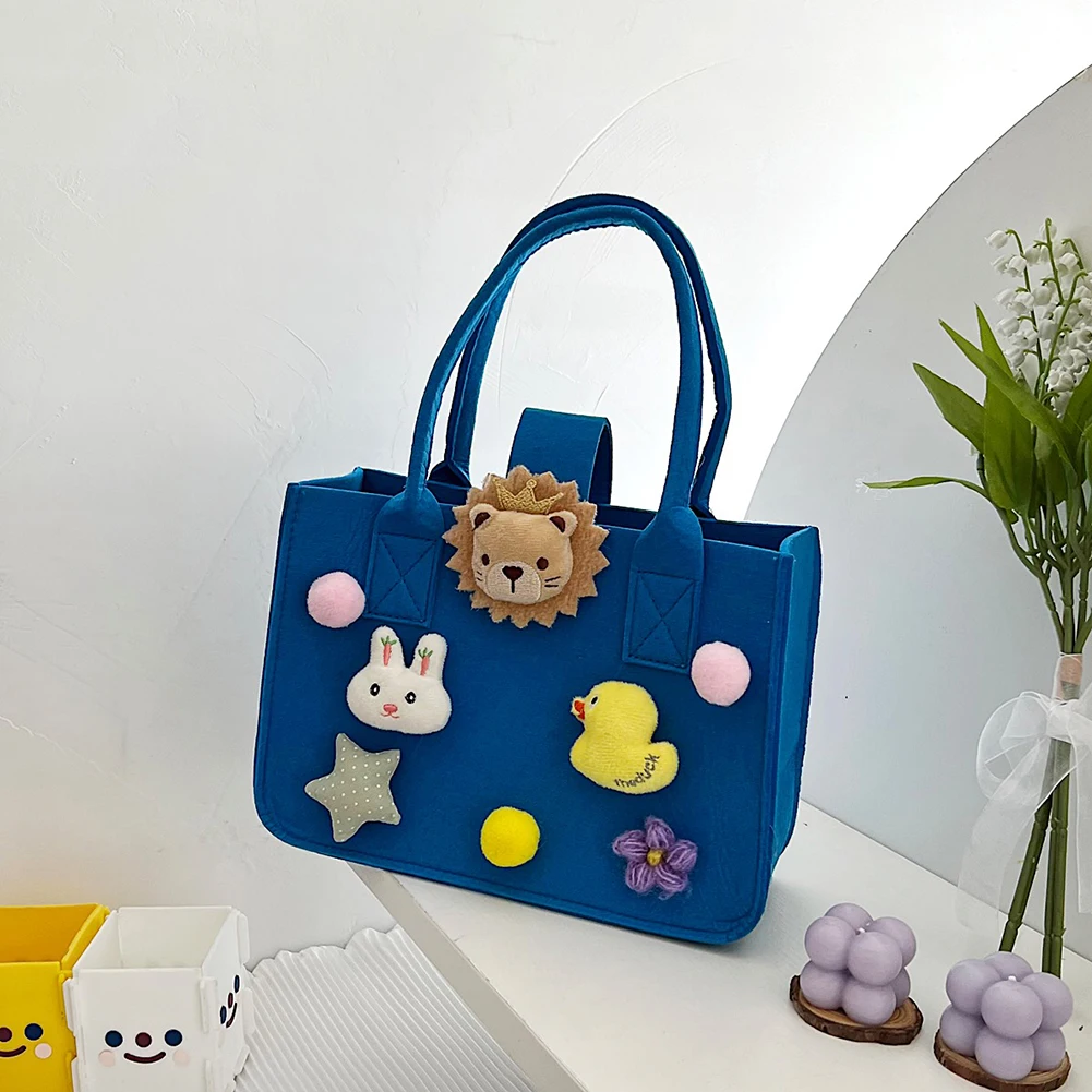 Children Doll Felt Sculpture Female Handbags Cartoon Party Gift bags Gift Bag Birthday Luxury Children Tote Shopping Bags