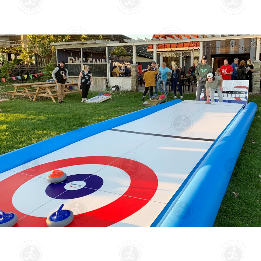 Inflatable Kiddie Ice Rink Super Quality Synthetic Ice Scaring Rink Backyard Ice Hockey Rink